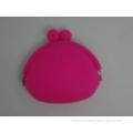 Green Silicone Coin Purse Handbags Waterproof With Debossed